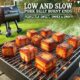 Plate of low and slow pork belly burnt ends with smoky glaze