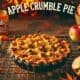 Grilled beef tallow apple pie with crumble topping