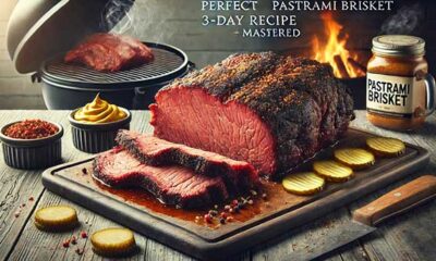 Perfect Smoked Pastrami Brisket on a Pellet Grill sliced thin