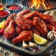 red smoked chicken wings