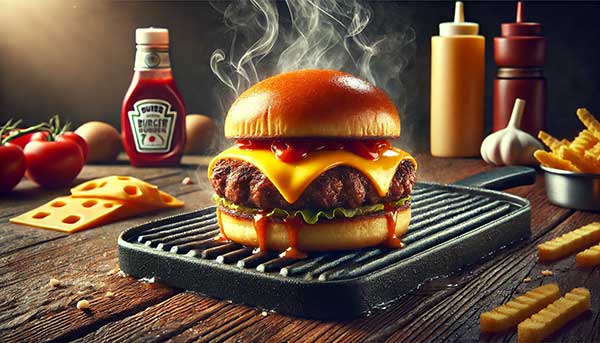 Ben Forte's Smashburgers with crispy edges