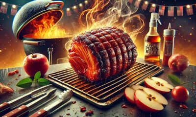 Competition pork butt with perfect mahogany bark