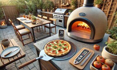Cozy outdoor pizza oven setup with use pizza oven
