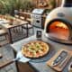 Cozy outdoor pizza oven setup with use pizza oven