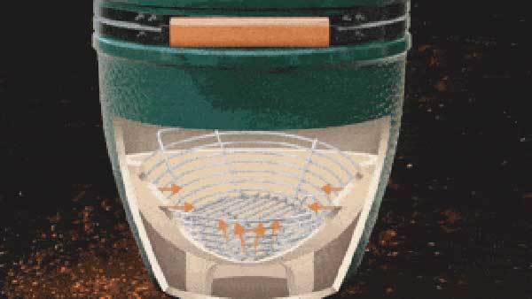 Kick Ash Basket demonstration showing charcoal management and ash disposal