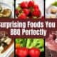 Plate of easy BBQ foods grilled to perfection.