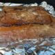 Himalayan salt block care with cleaning on a grill