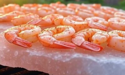 Using a Himalayan salt block on a grill safely.