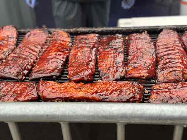 Ribs ready for eating at the Rib Cook-Off 2025 in Sparks, Nevada