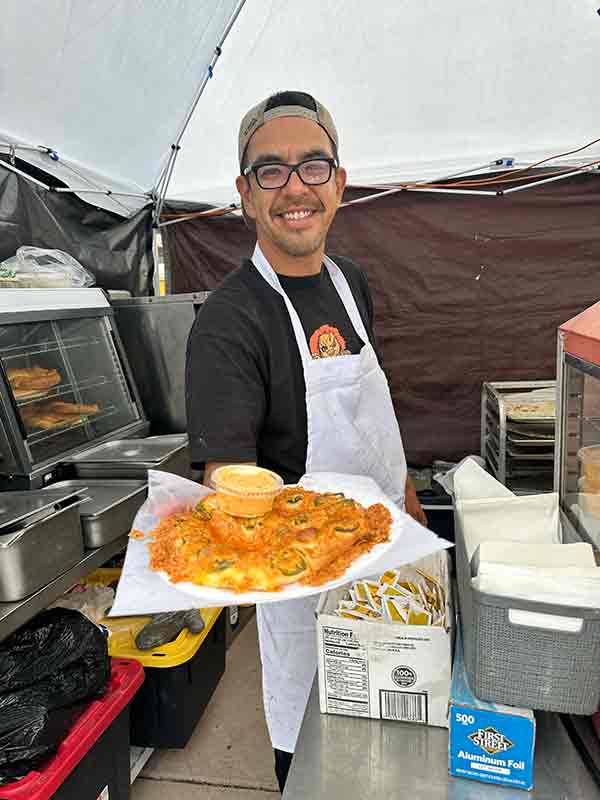 Fair Pretzels offering spicy jalapeno pretzels at 2025 Rib Cook-Off