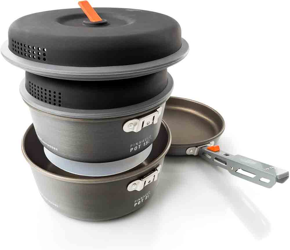 GSI Pinnacle Camper Cookset for survival grilling