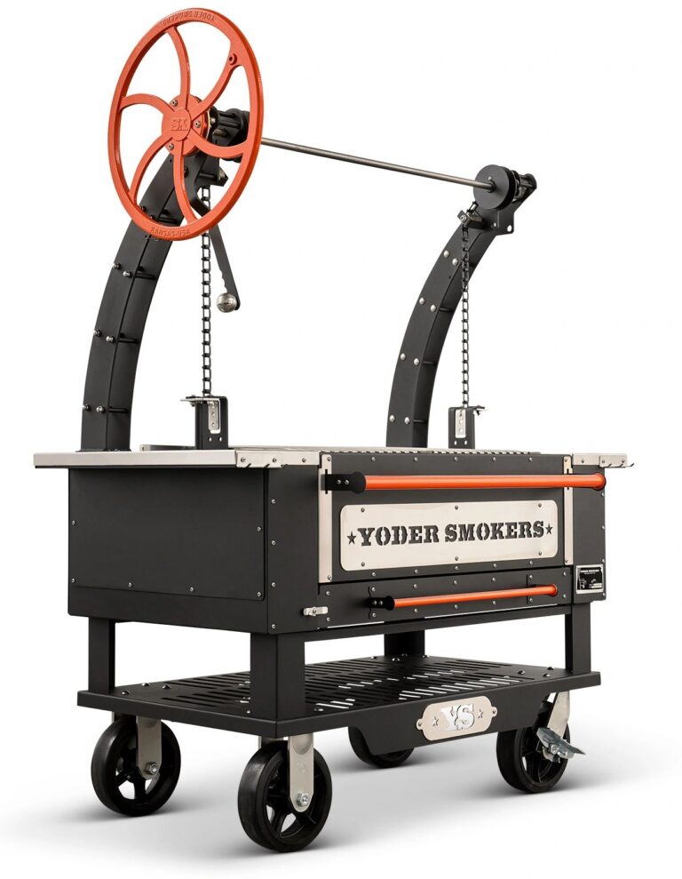 Yoder Smokers 36-inch El Dorado Santa Maria grill with chain-drive adjustable grate