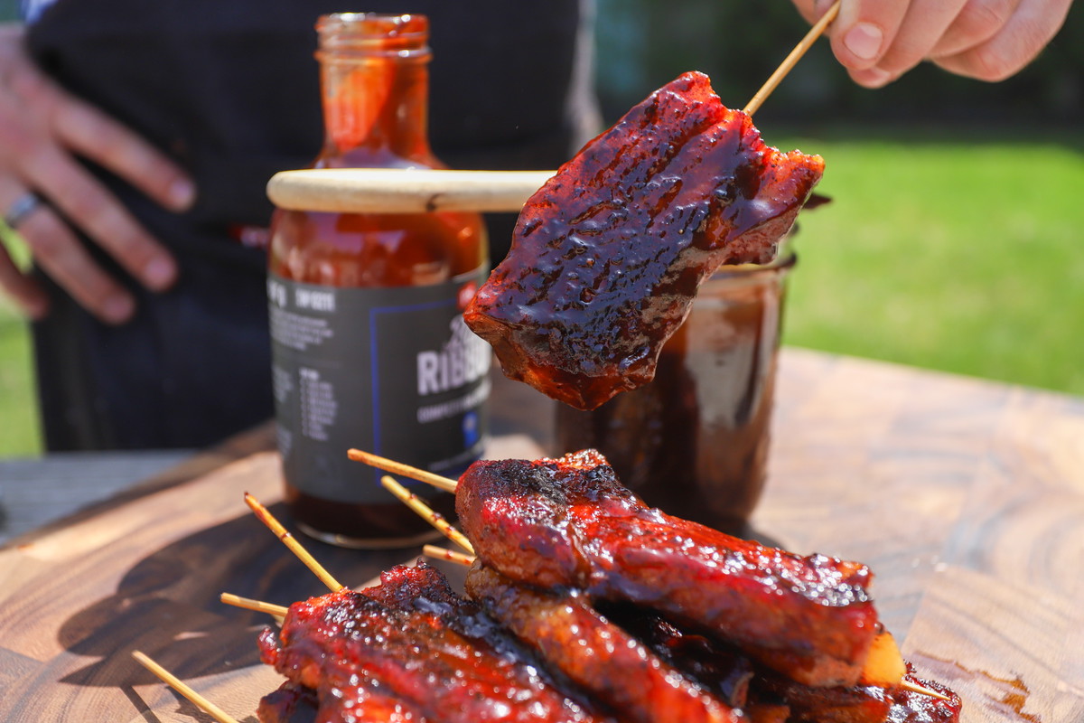 PS seasoning pork belly on a stick - Popular BBQ PS seasoning pork belly on a stick